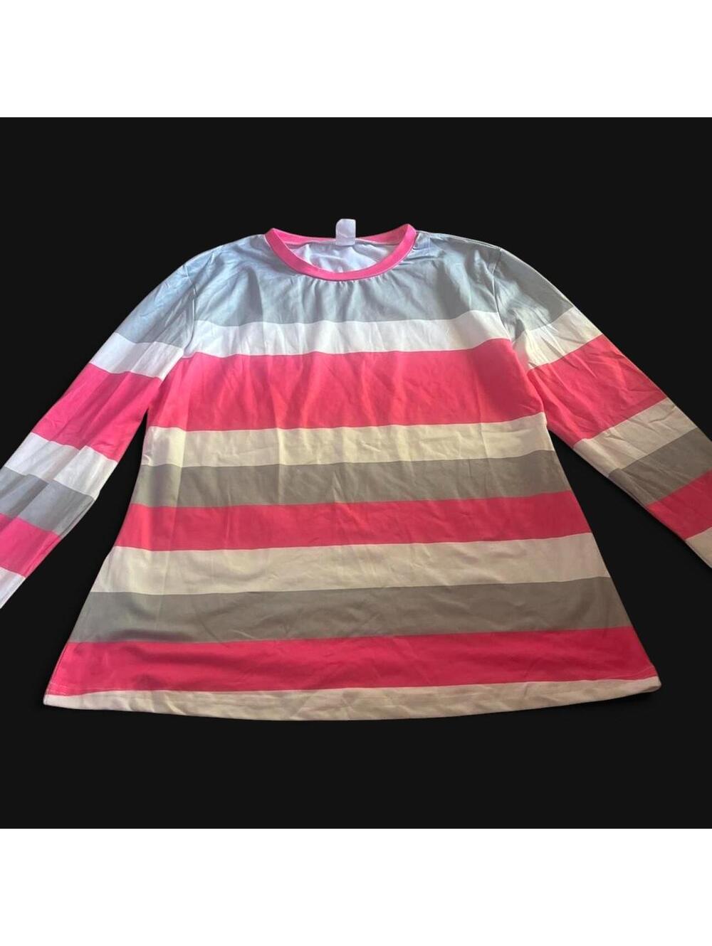 Women's Multi and Red Shirt